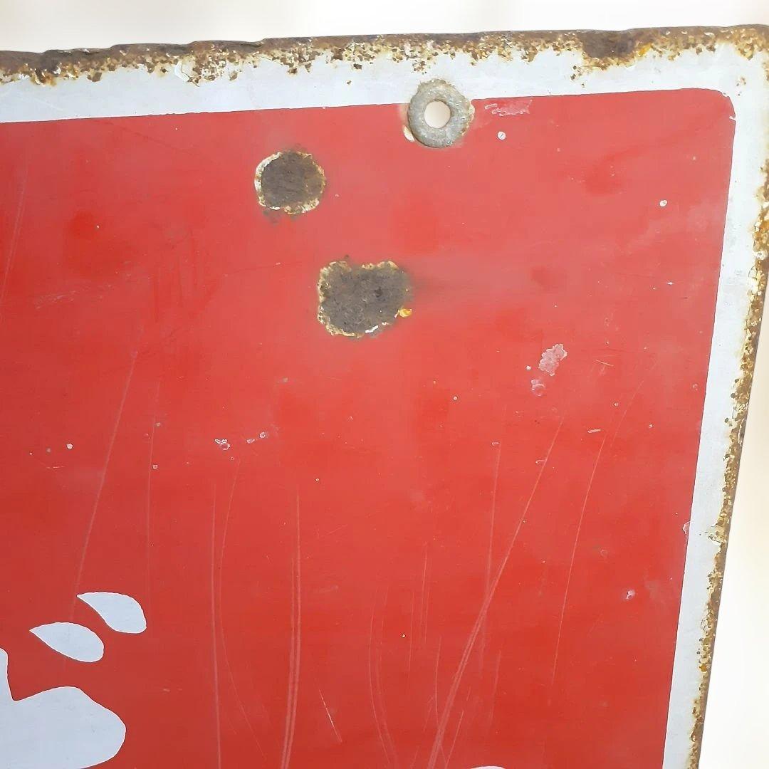 昭和レトロ　3枚 大型 看板　当時物　ホーロー看板 アルミ看板 金属看板