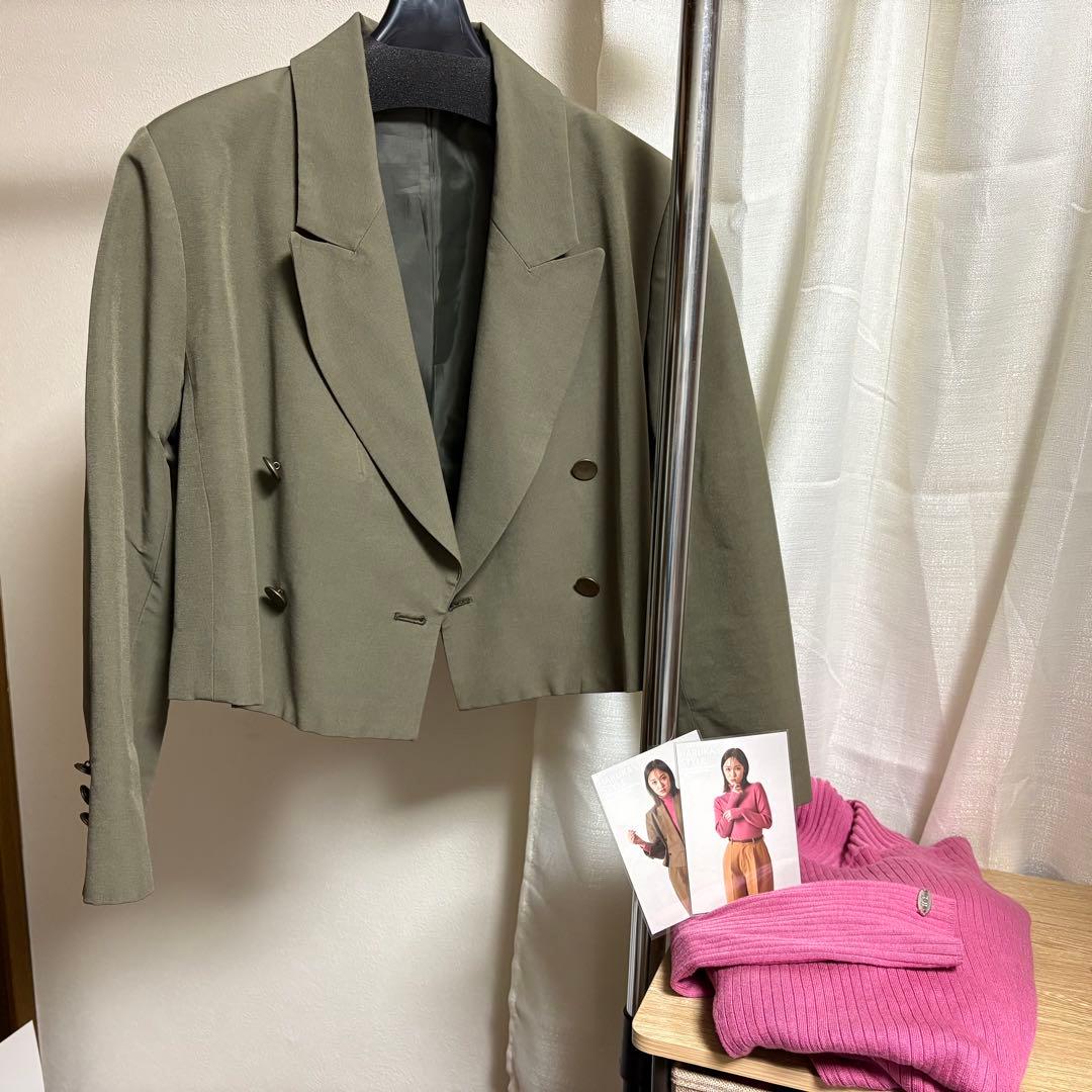 【値下げ】【新品 未使用】工藤遥コラボ ジャケット＆ニット+カード2枚