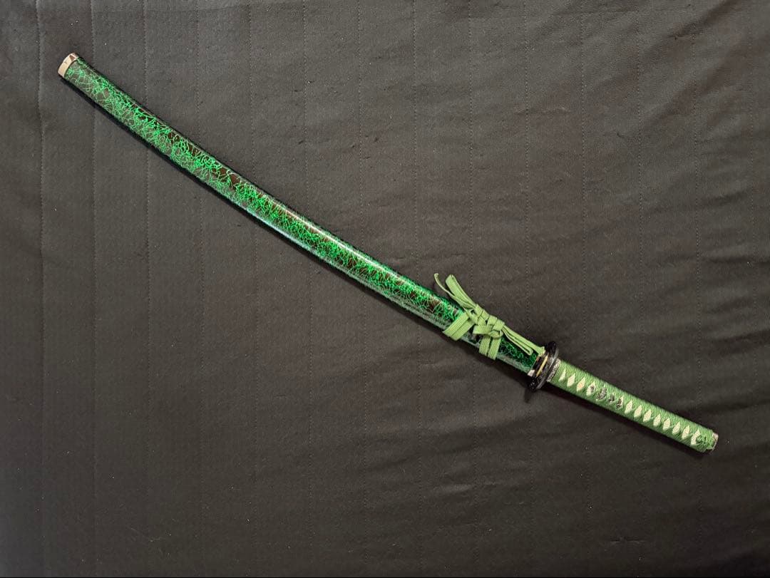 刀　かたな　剣　美品　緑雲塗鞘　大刀　長尺　模造刀　美術刀　舞踊　大衆演劇　芝居
