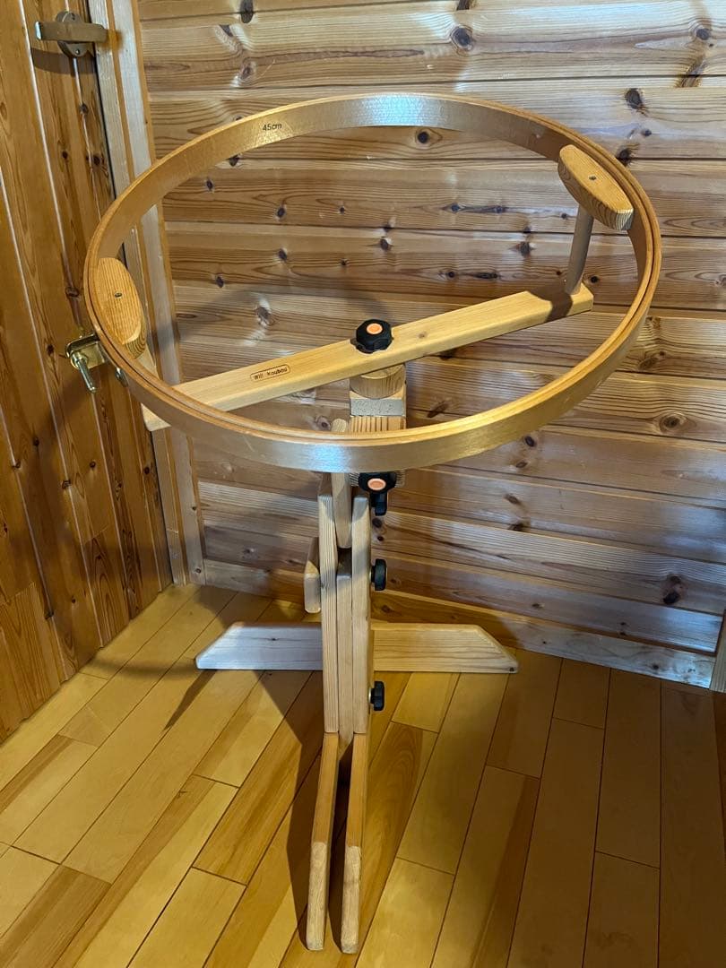 木製パッチワークスタンド＆ラップフープ　2台セット