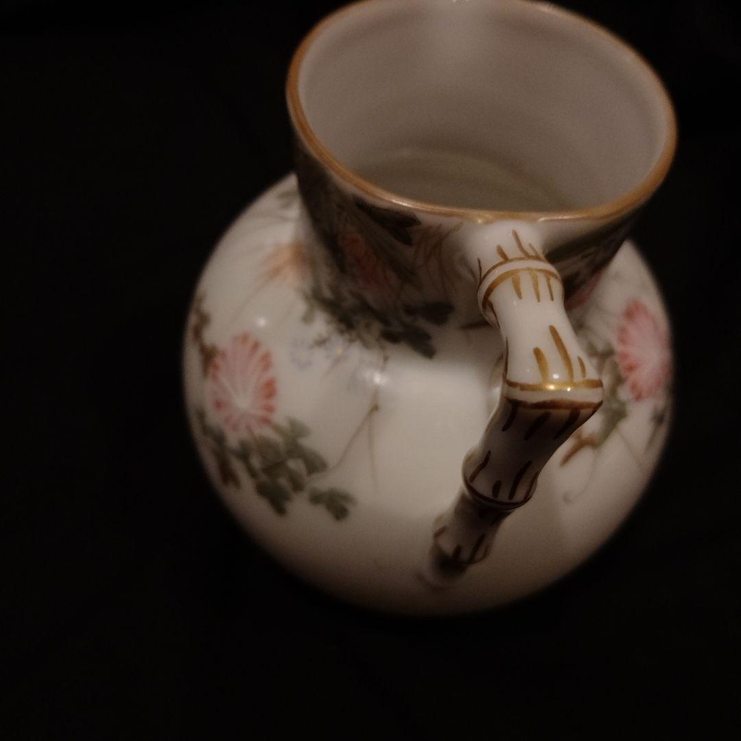 明治時代　横浜焼　井村彦次郎　朝顔　クリーマー　里帰り　輸出品