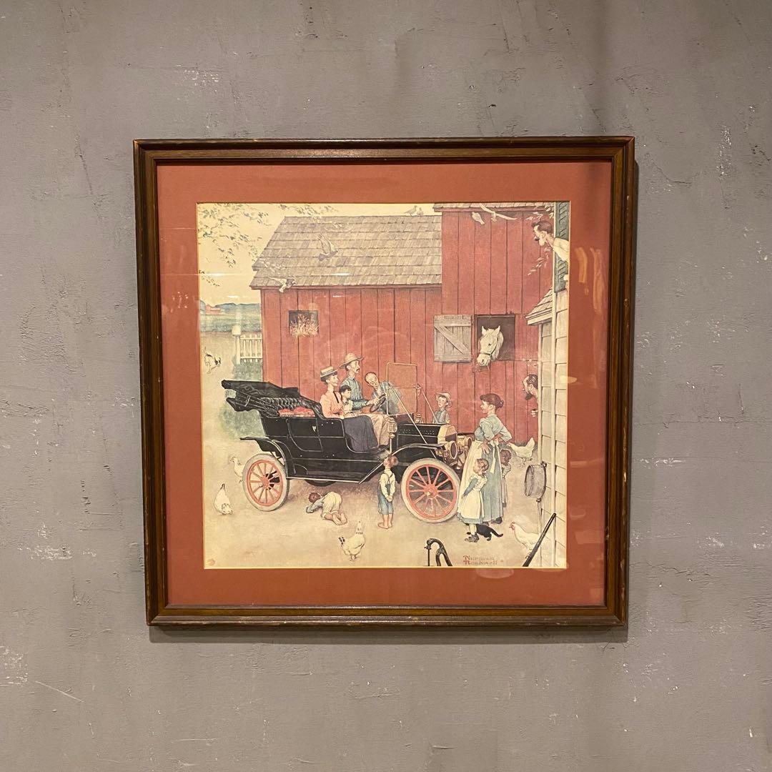 80s ノーマンロックウェル アート額装品 ヴィンテージ インテリア