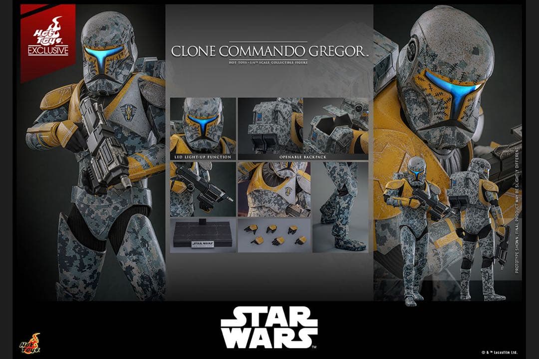 ホットトイズTMS155スター・ウォーズ クローンコマンドーグレガーGregor