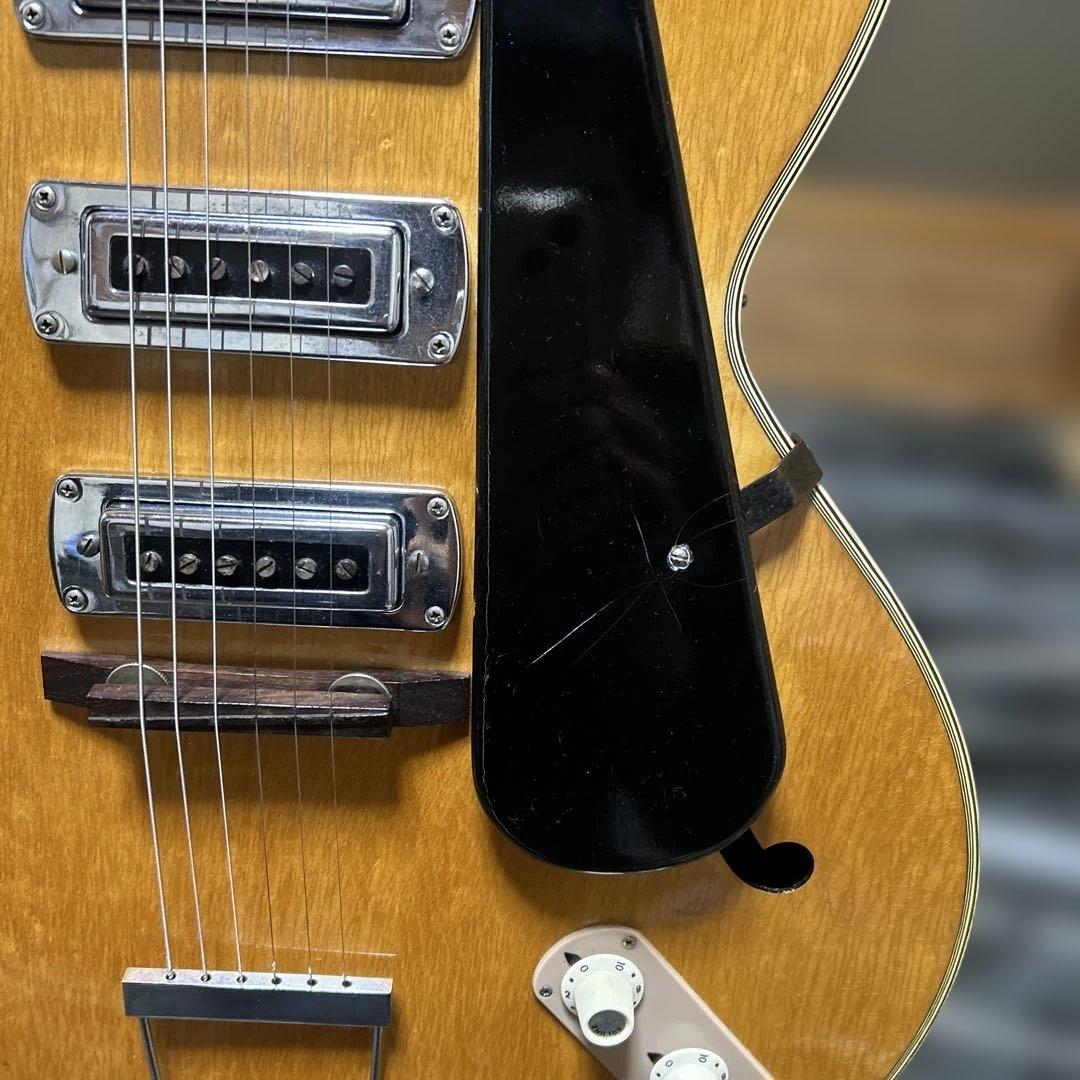 TEISCOセミホロウボディ 3ピックアップフルアコギター 日本製