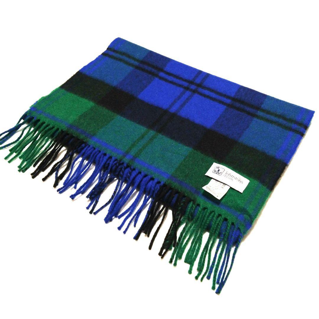 【美品】Johnstonsジョンストンズオブエルガンカシミヤ100%ストール