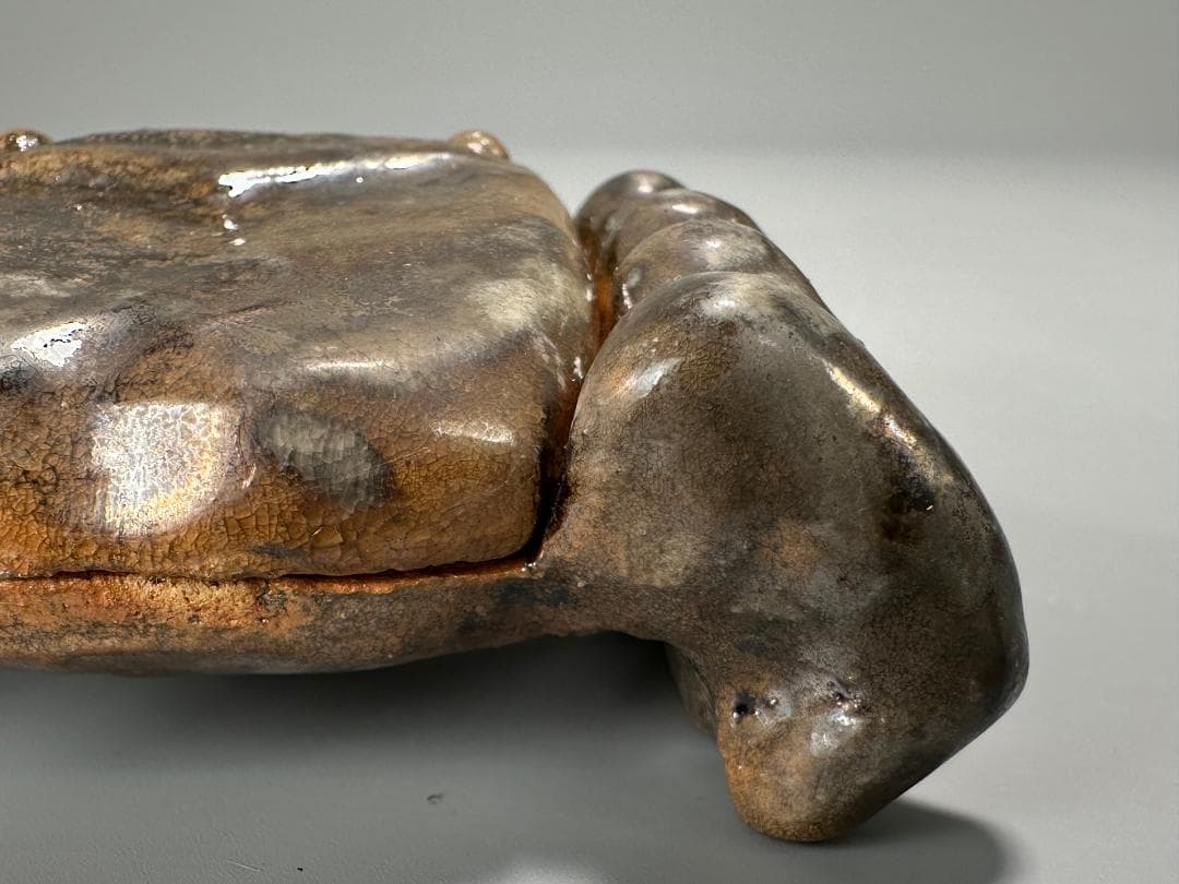 日本美術　香道具　茶道具　蟹形香合　蓋物