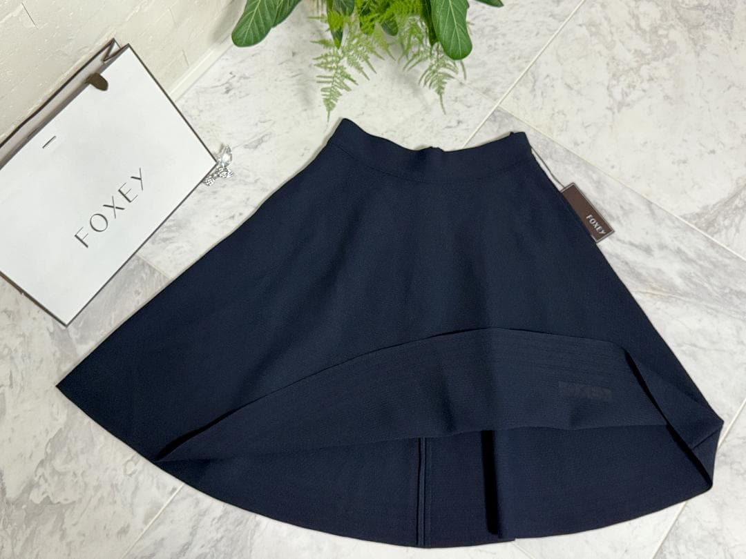 未使用★FOXEY/フォクシー ニットスカート サーキュラーミニ 42