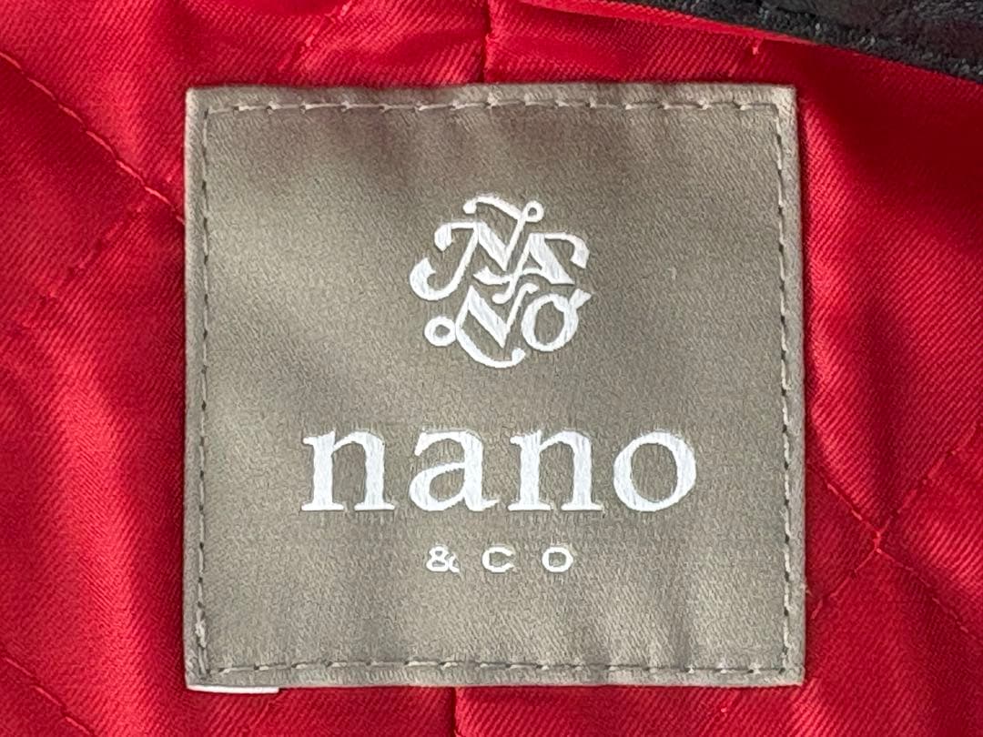 NANO universe ナノユニバース　シングルライダースジャケット 黒