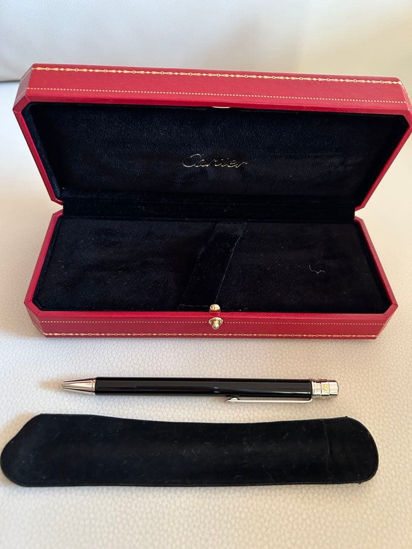 カルティエ　18金　プラチナ　ボールペン