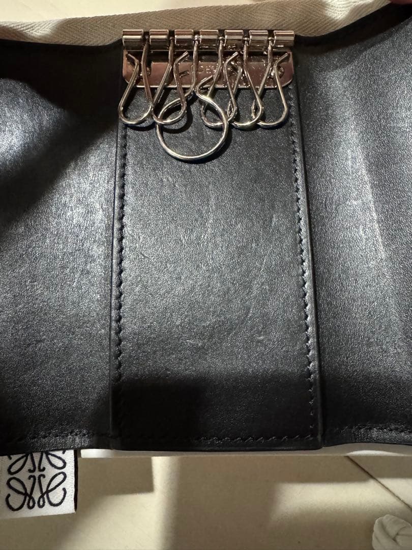 LOEWE アナグラム キーケース ペブルグレインカーフ 確実正規品 ロエベ