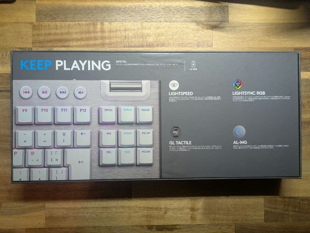 Logitech G913 TKL ワイヤレス シルバー/ホワイト