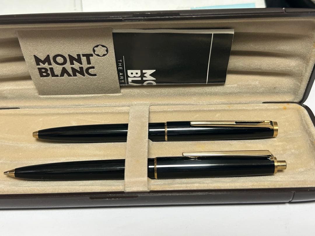 (美品)1970年代MONT BLANC ボールペン 、シャーペンシル黒