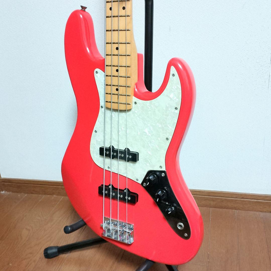 Vintage　ジャズベースタイプ　エレキベース　オレンジ色