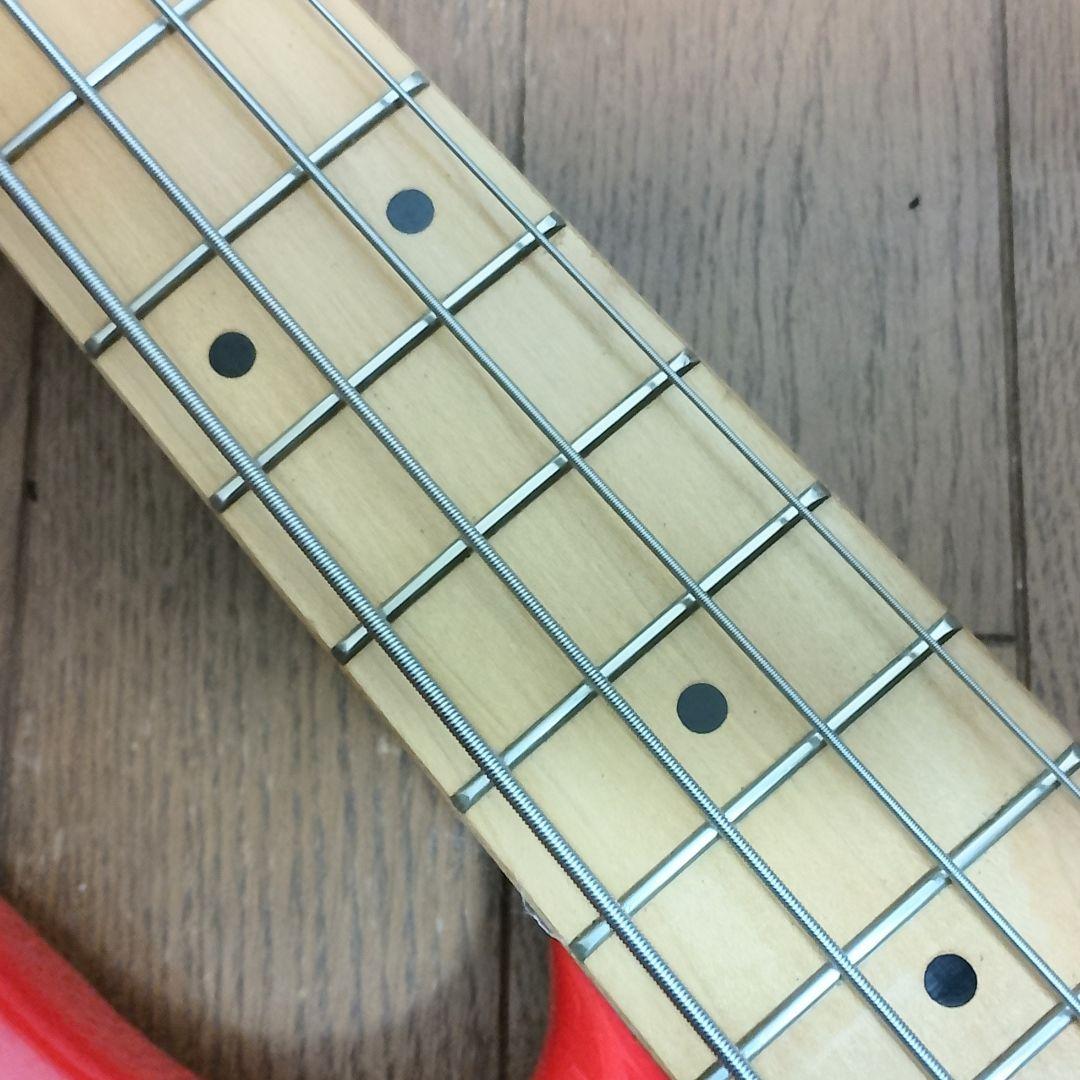 Vintage　ジャズベースタイプ　エレキベース　オレンジ色