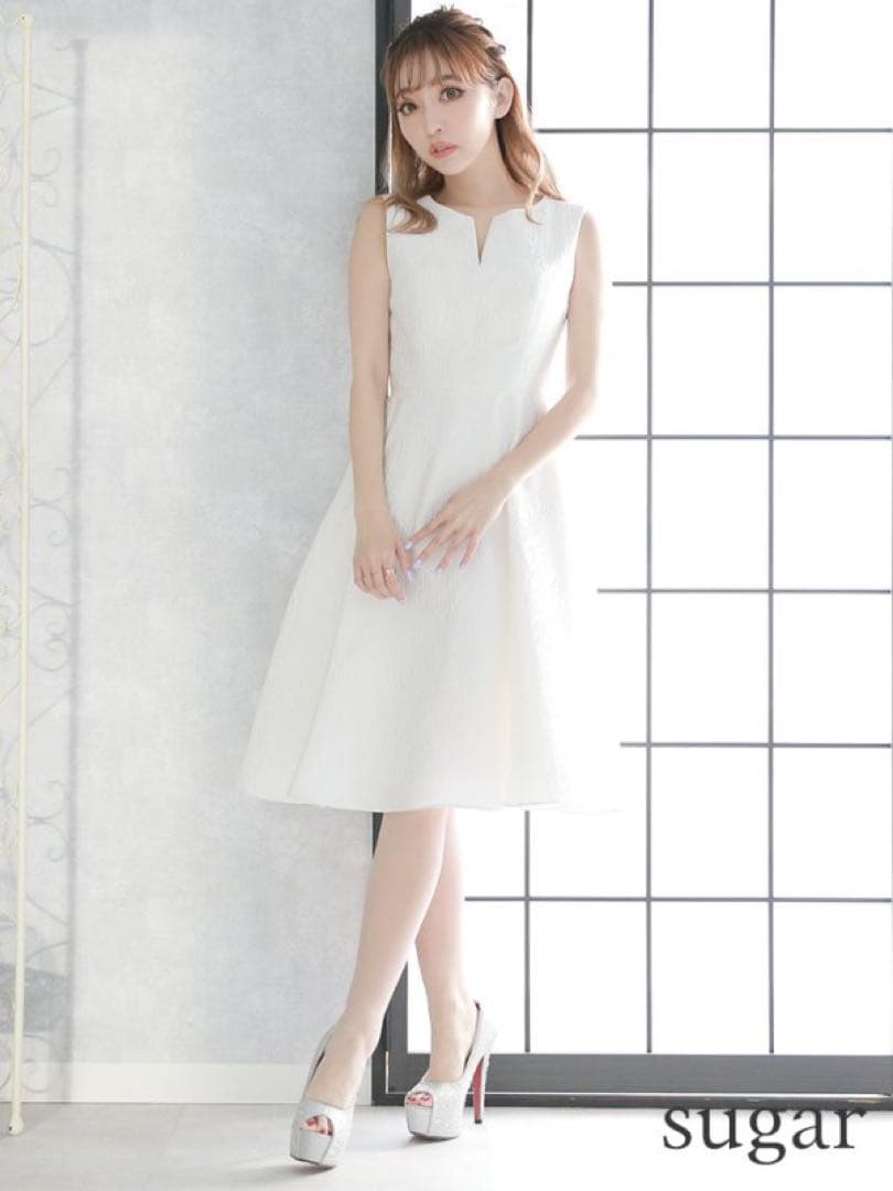 ERUKEI ホワイト ドレス ワンピース キャバ