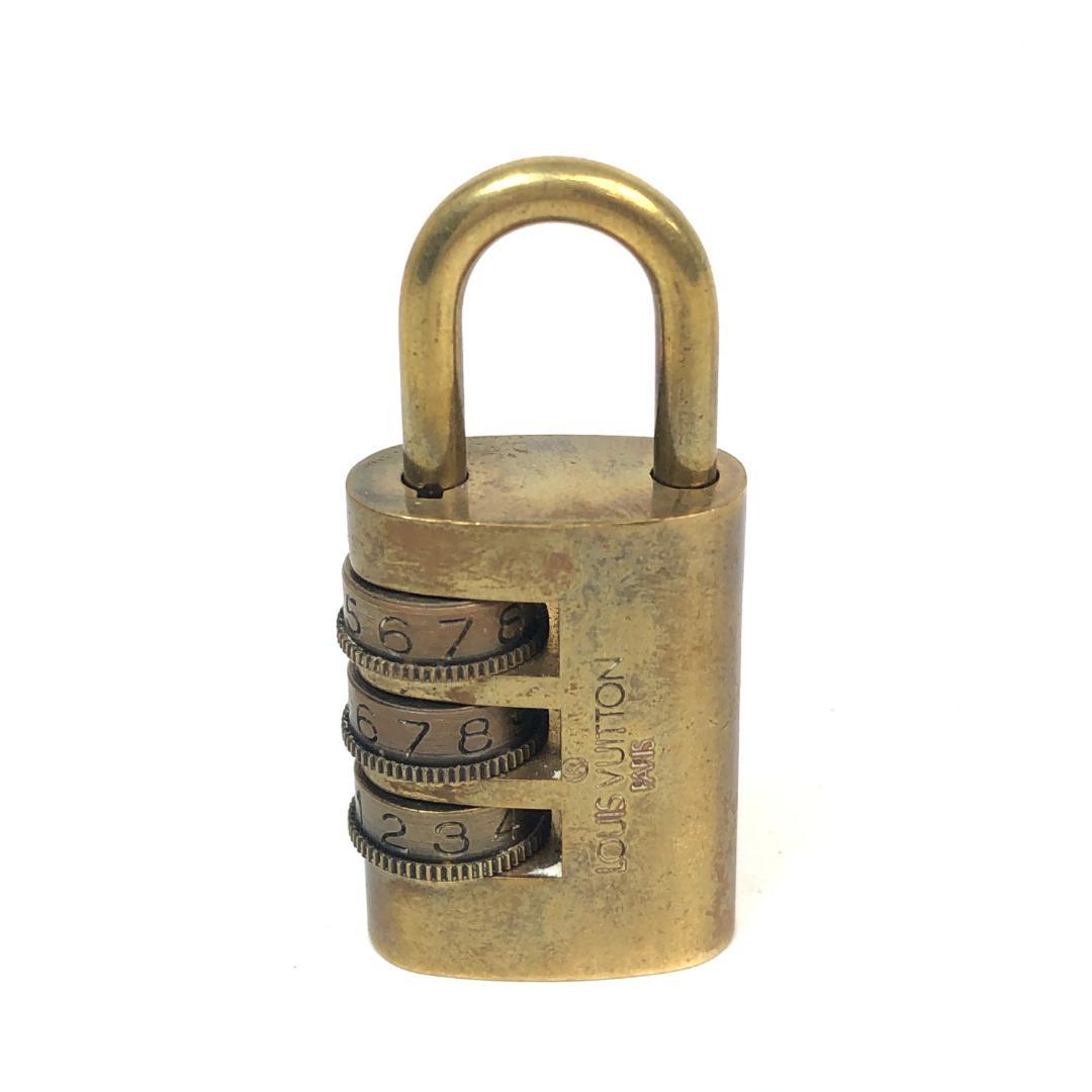 11F517 ルイヴィトン パドロック カデナ 南京錠 ダイヤル式 ゴールド