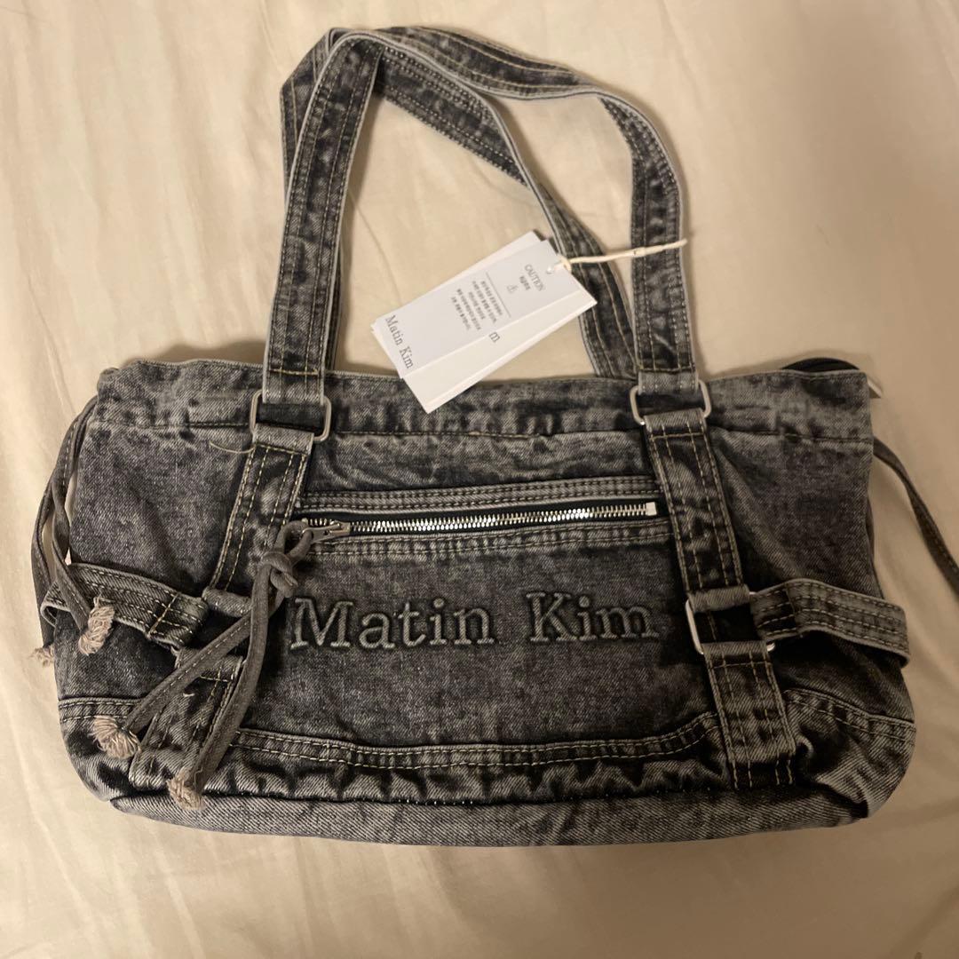 Martin Kim デニムグレーショルダーバッグ