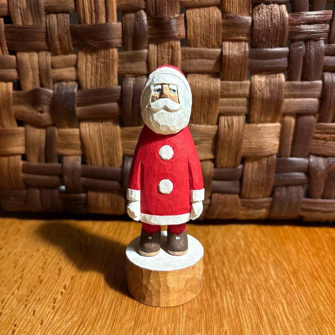 江籠正樹さん　サンタクロース　手彫り