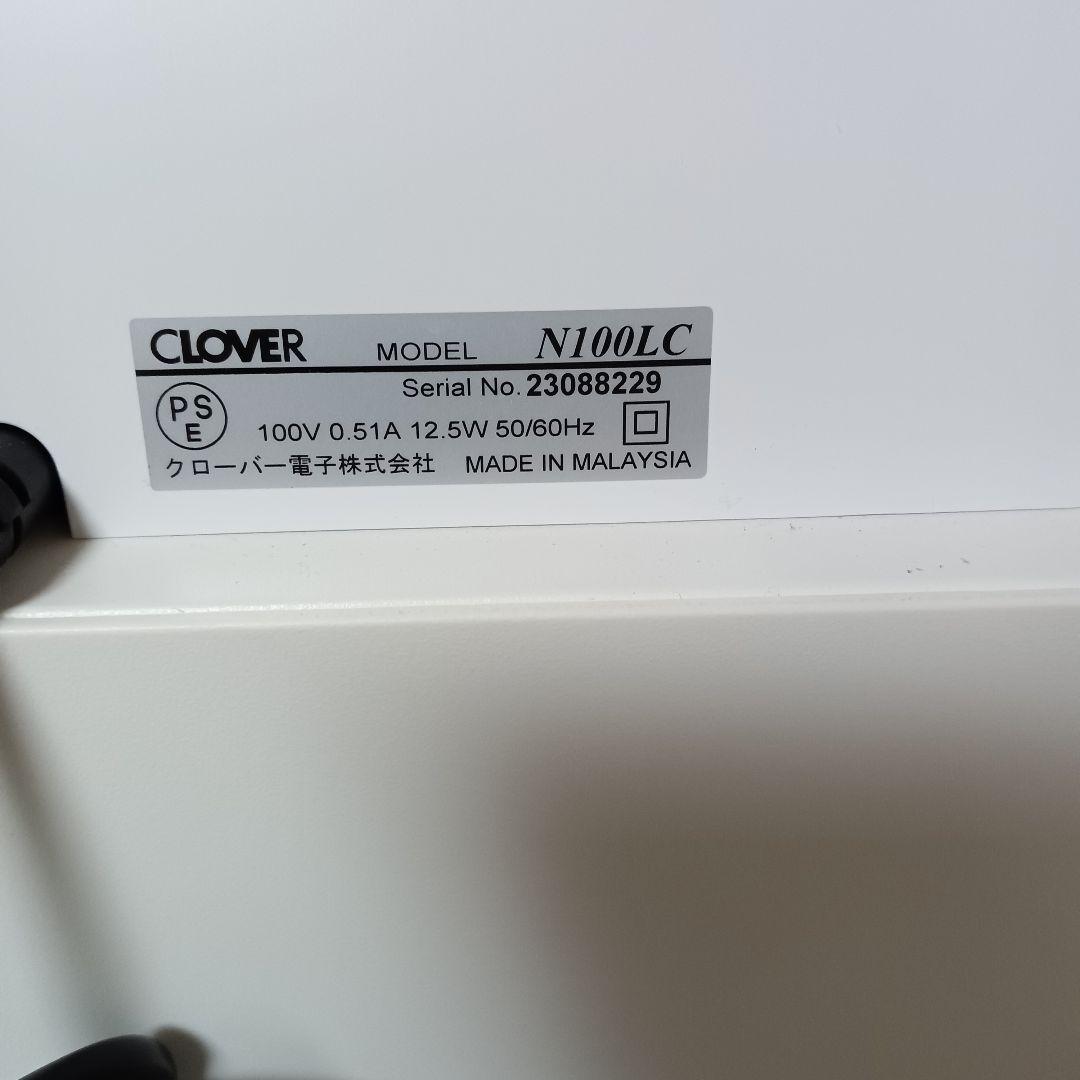 美品 動作品 鍵付き CLOVER 電子レジスター N100LC レシート