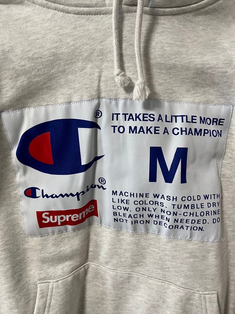 Supreme ×チャンピオン/ コラボパーカー/ サイズM