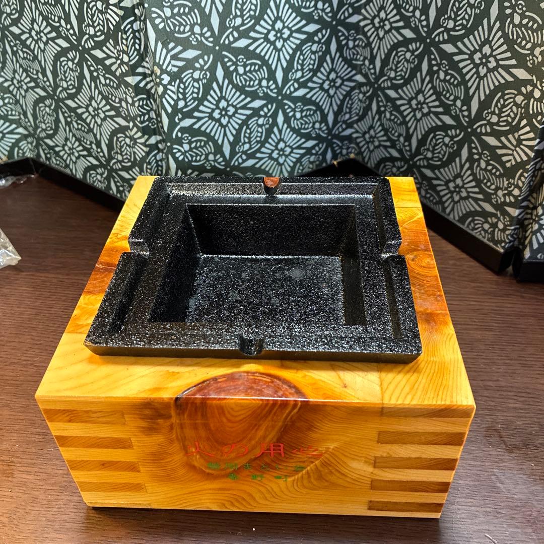 木製収納ボックス 無垢材 四角形 約12cm