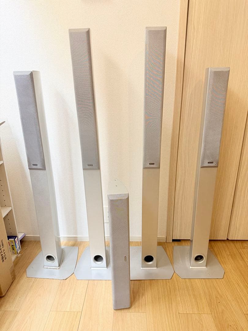 DENON サラウンドスピーカー 5本セット シルバー