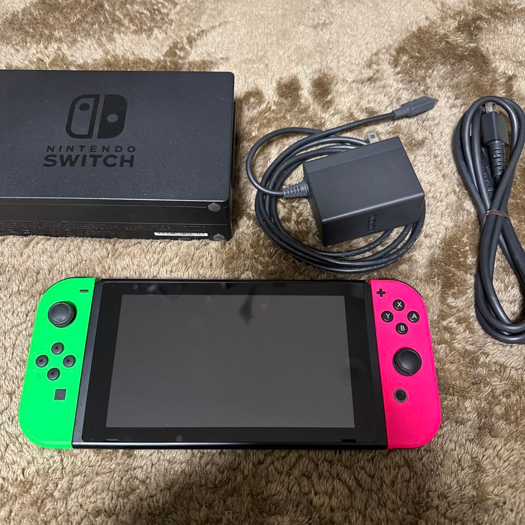 き*り様 Nintendo Switch 本体 ネオンピンク/ネオングリーン