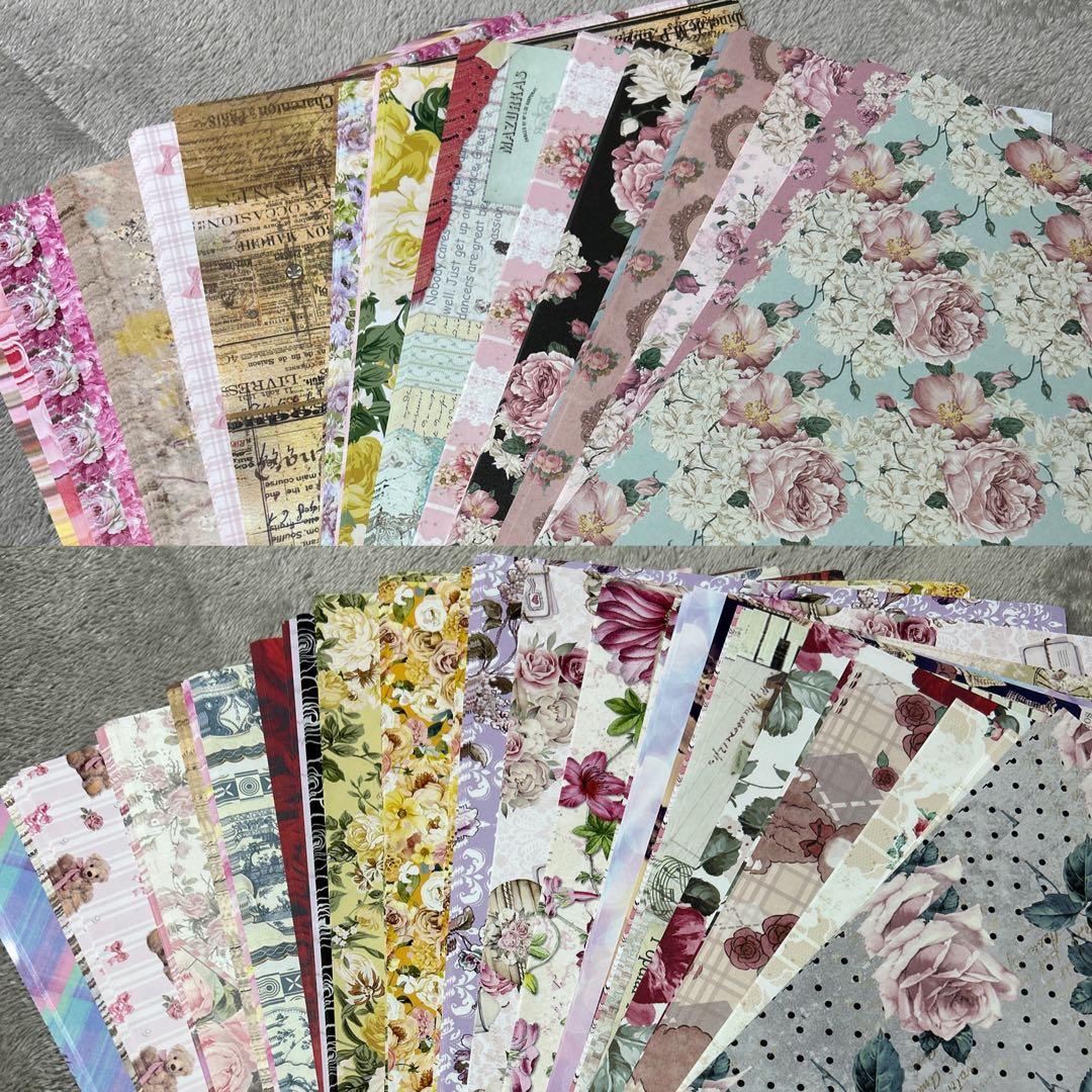 ✨️最終値下げ✨️コラージュ素材 海外マステ デザインペーパー まとめ売り⑪