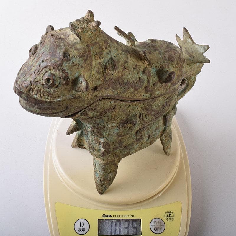 yoshi2000　中国　古銅青銅　獣面　ジコウ　觥　V R8280