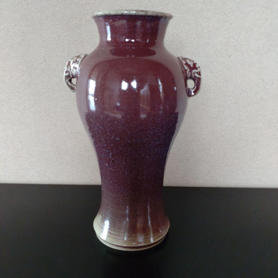 均窯花入　象耳付花入　16代永楽善五郎 　永楽即全　共箱