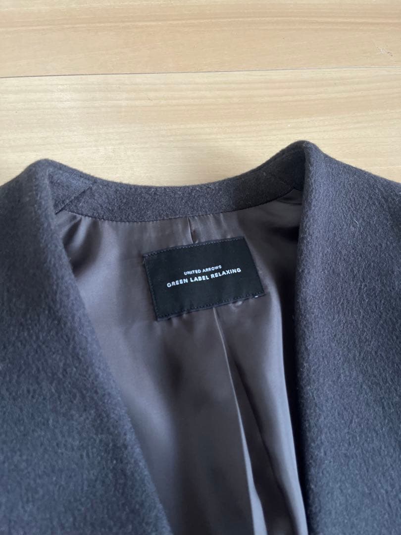 定価3万円新品同様　green label relaxing ノーラペル コート