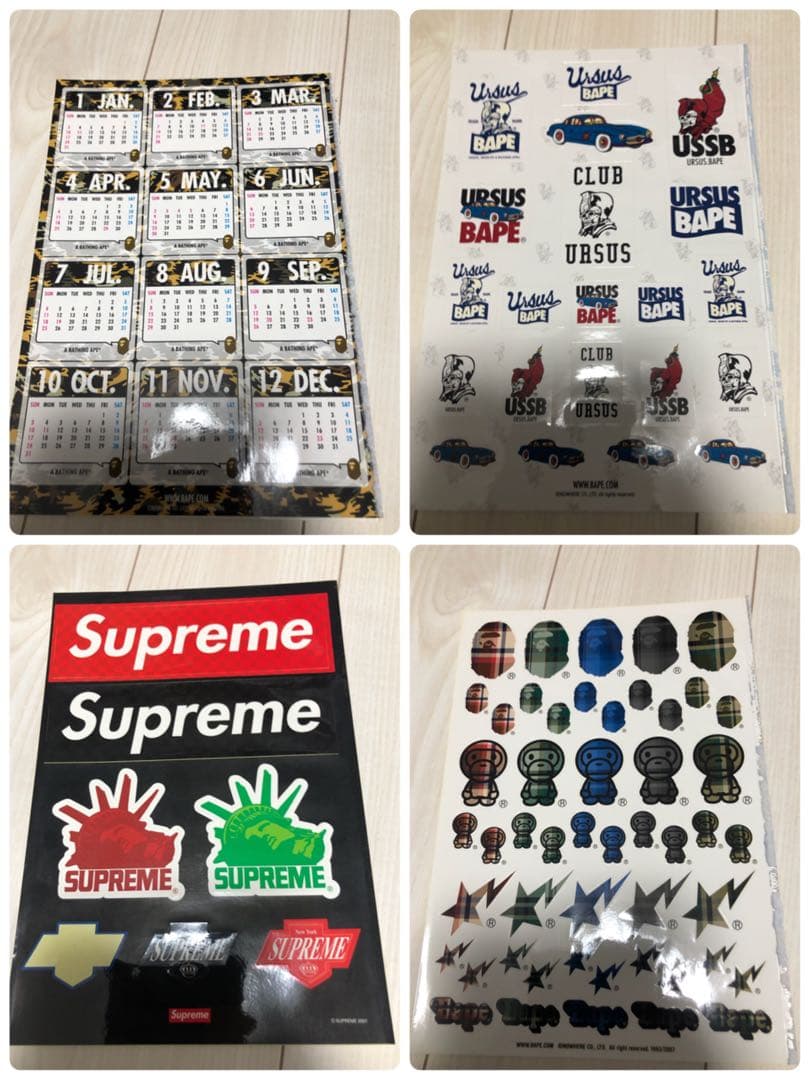 APE Supreme など　シール　ステッカー　まとめ売り