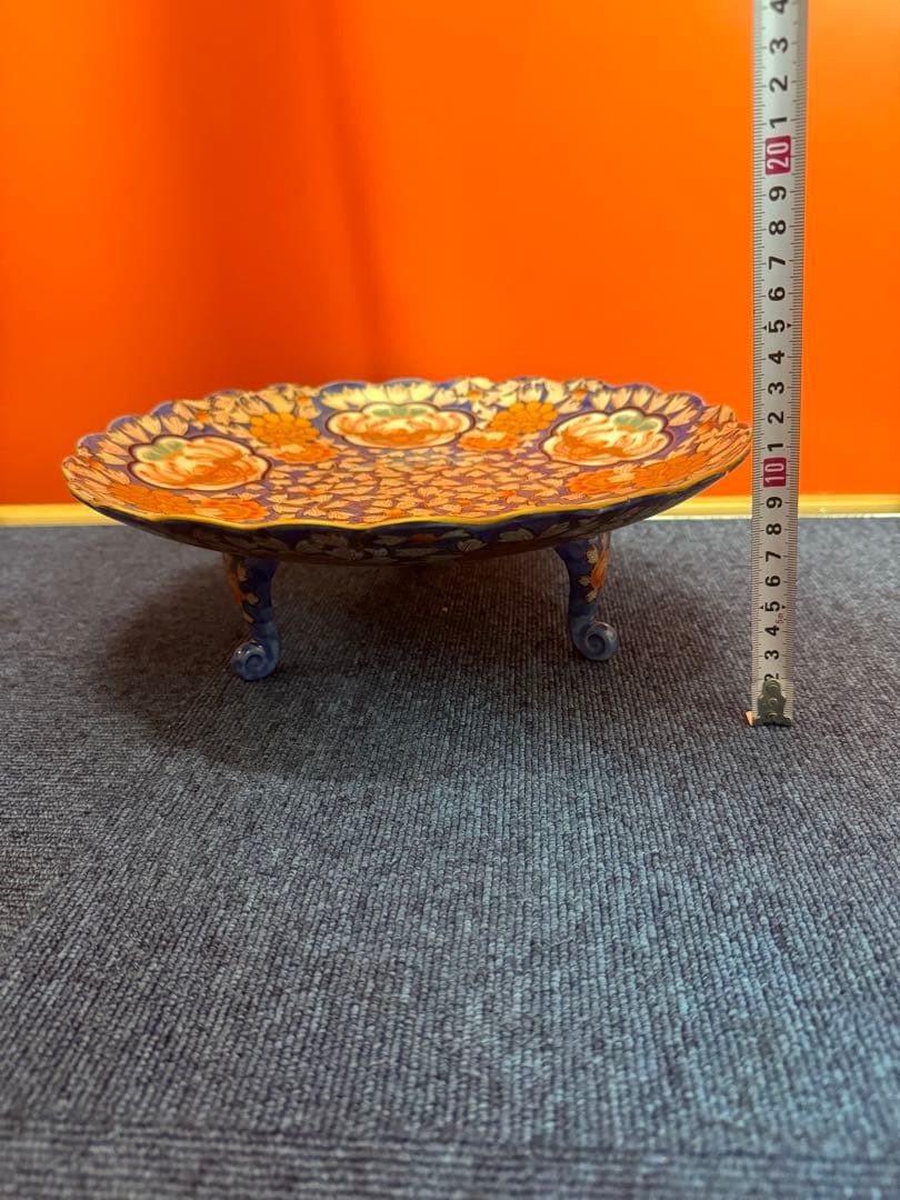 2062 幸楽窯 献上手古伊万里鳳凰 三足高台鉢