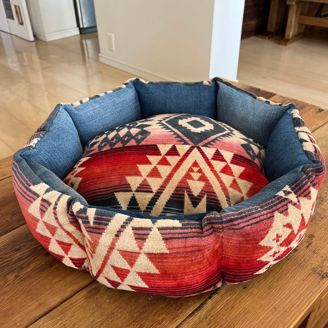 ペットベッド　ハンドメイド459 ペンドルトン　リメイク　猫ベッド　犬ベッド