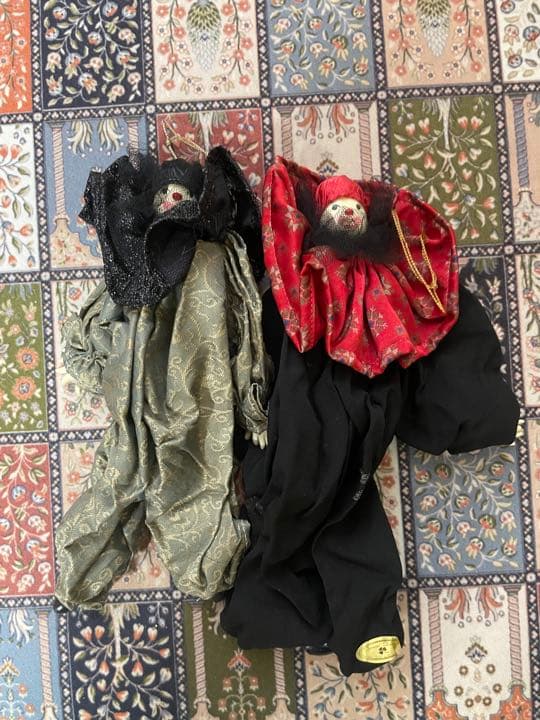 ビスクドール　ピエロ　セット　人形