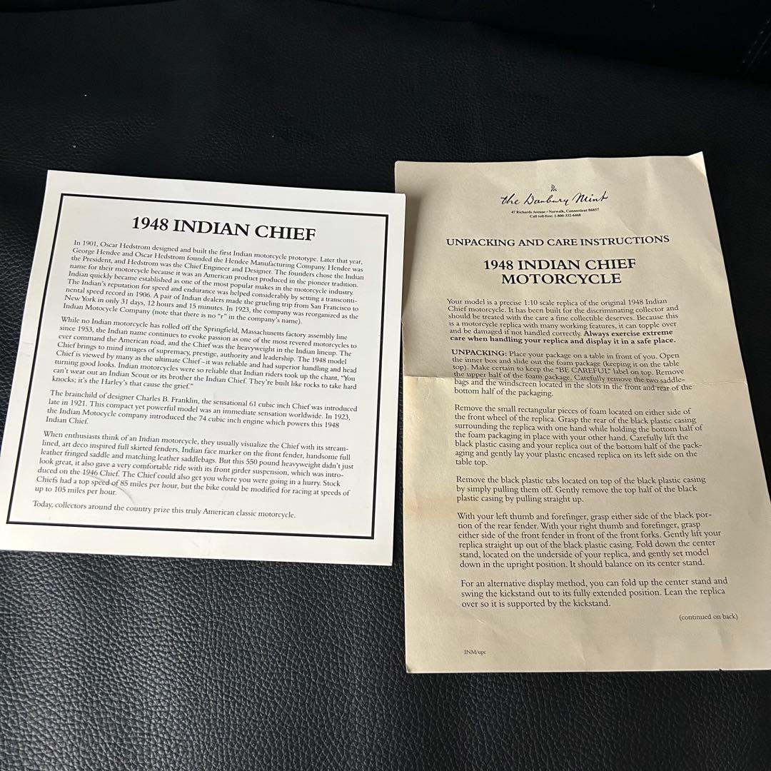 未展示品★ダンバリーミント 1948 インディアン チーフ 1/10 青★