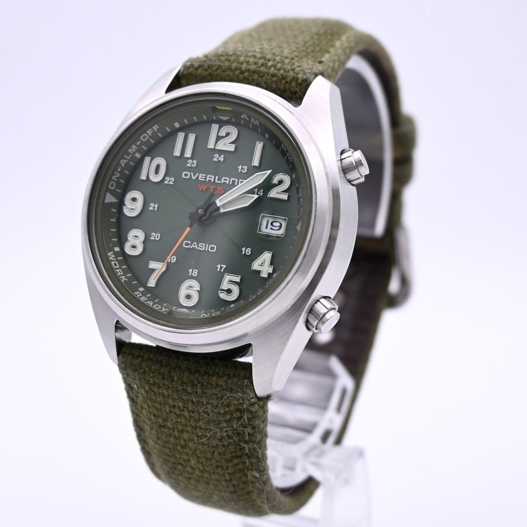 CASIO オーバーランド OVW-100BJ ソーラー電波 腕時計 新品電池