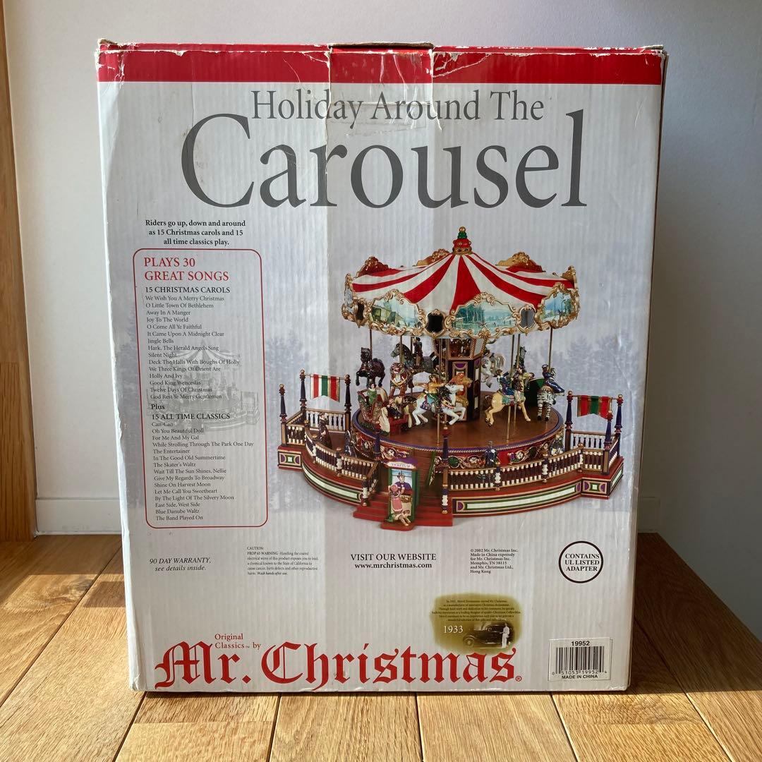 【訳あり】ミスタークリスマス メリーゴーランド カルーセル オルゴール