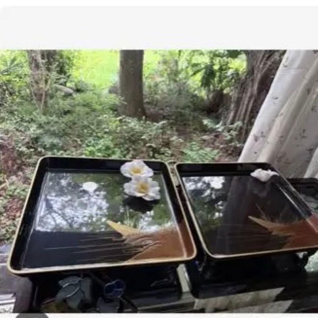 2230様感謝‼️JAPANGOZEN超絶時代蒔絵「源氏物語　須磨　明石」御膳5客