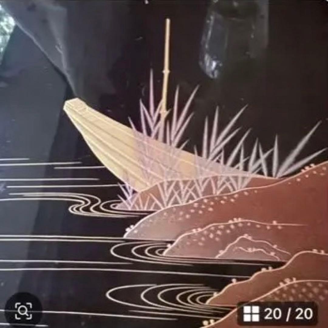 2230様感謝‼️JAPANGOZEN超絶時代蒔絵「源氏物語　須磨　明石」御膳5客