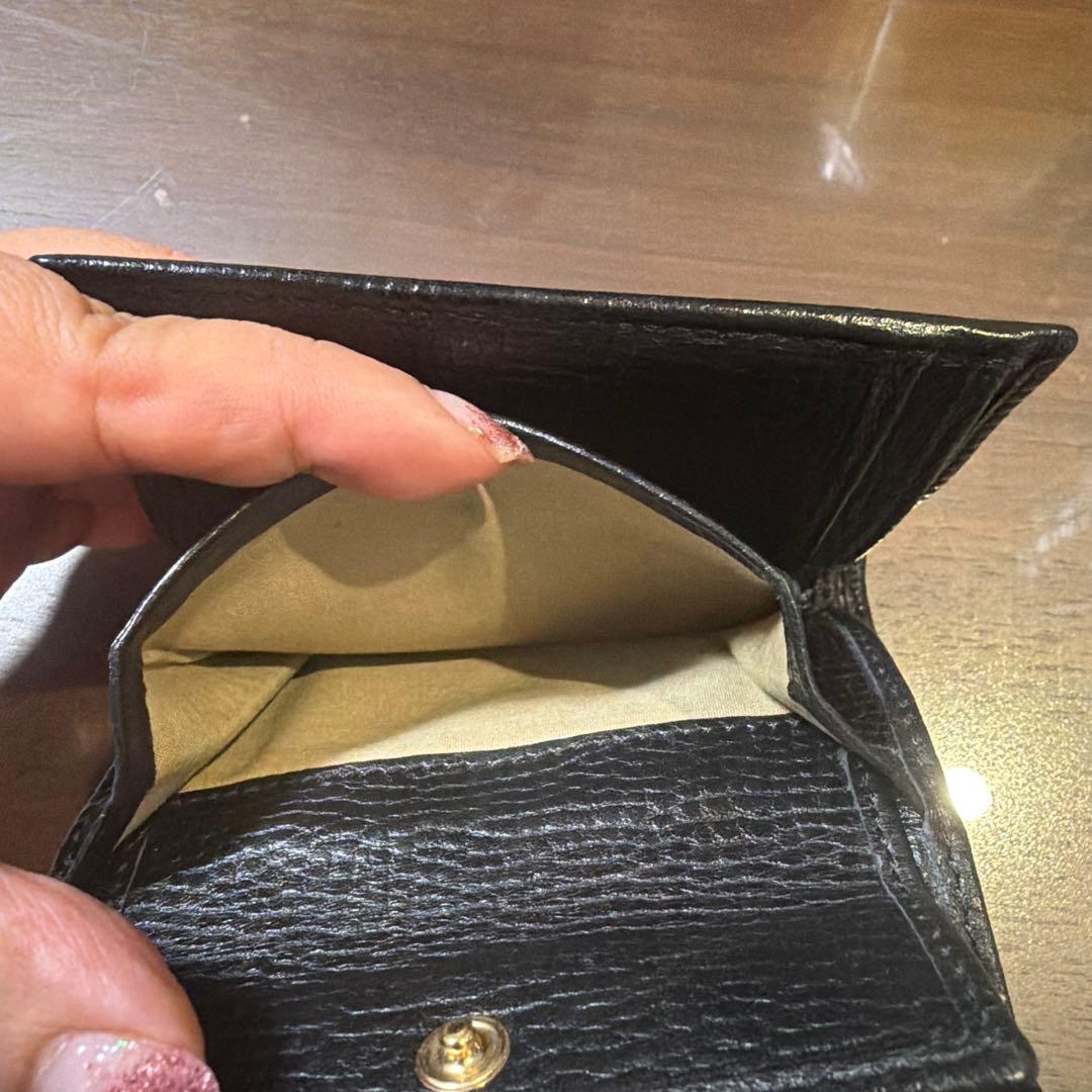 Chloé ブラックレザー 三つ折り財布