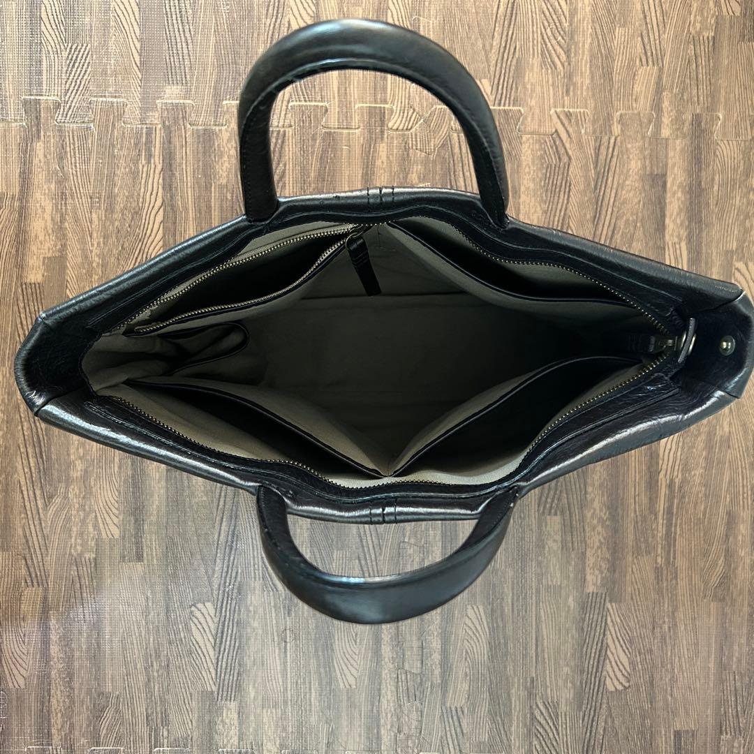 【M＋ エムピウ テネラ ブラック】　レザーバッグ　革鞄