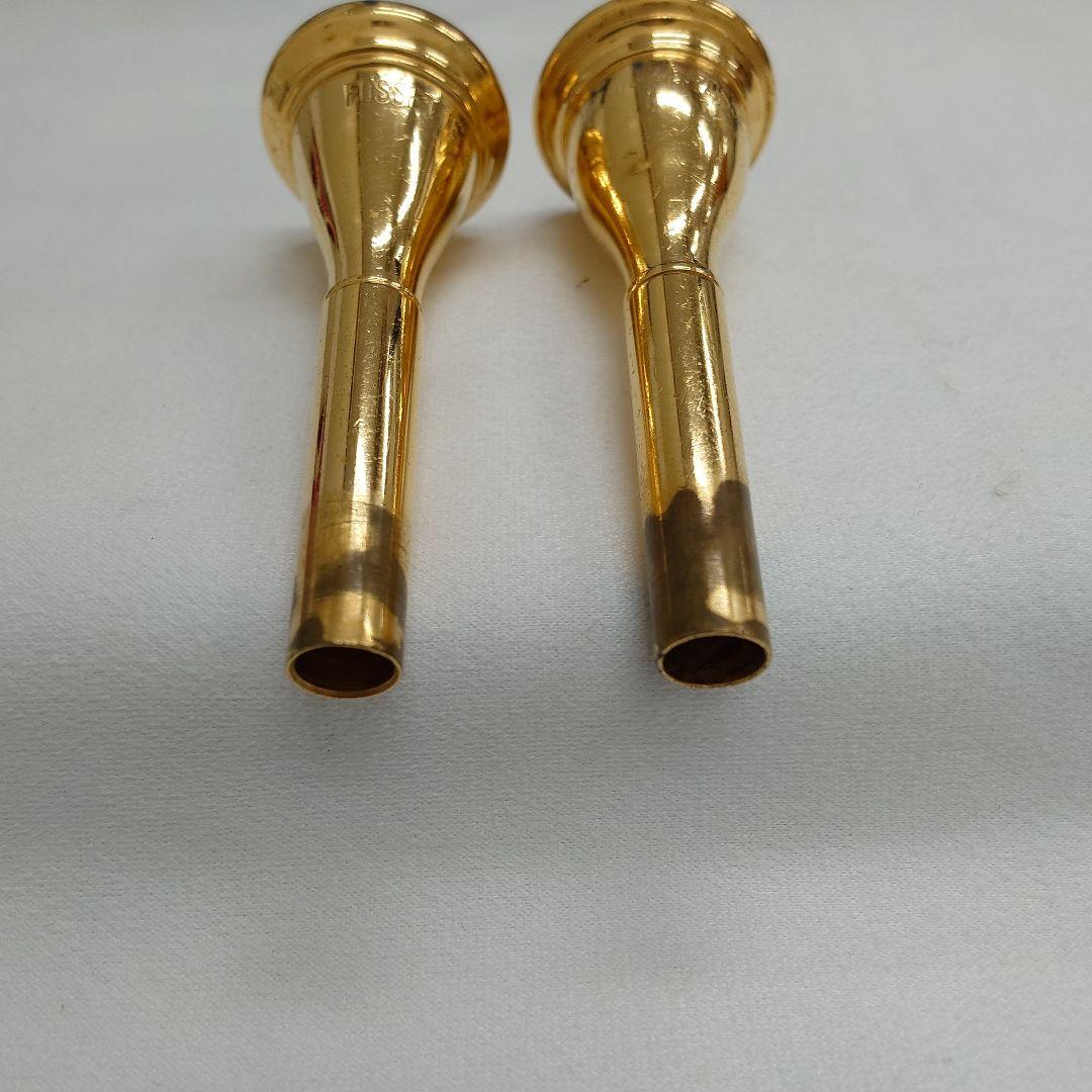 Fosset フレンチホルンマウスピース 金メッキ2個セット