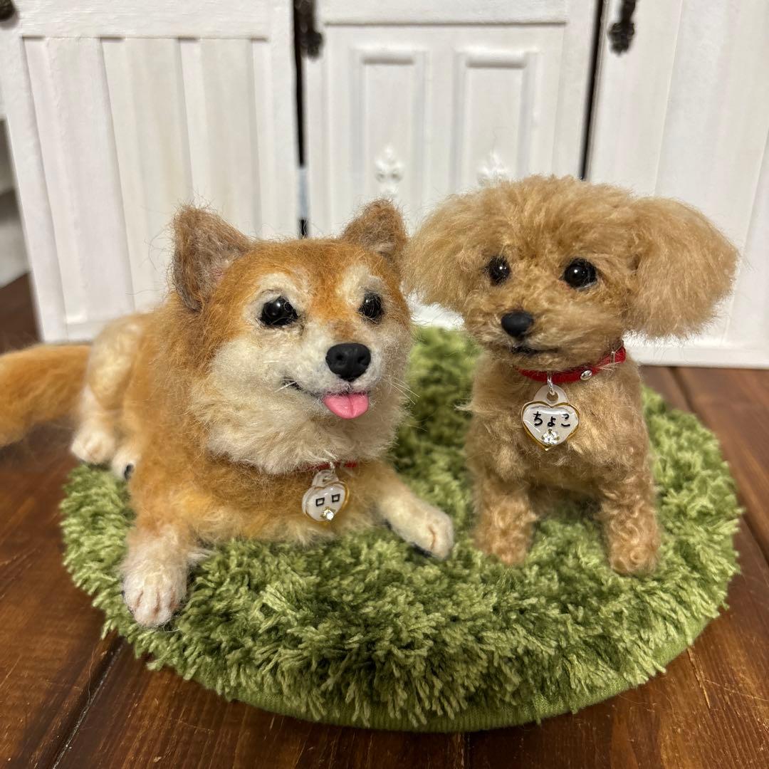 羊毛フェルト犬　やかちゃん