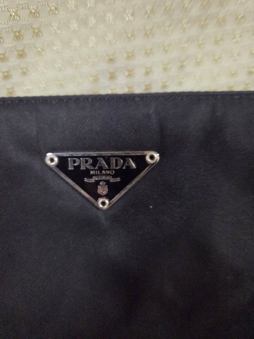 PRADA ブラック ナイロン ハンドバッグ