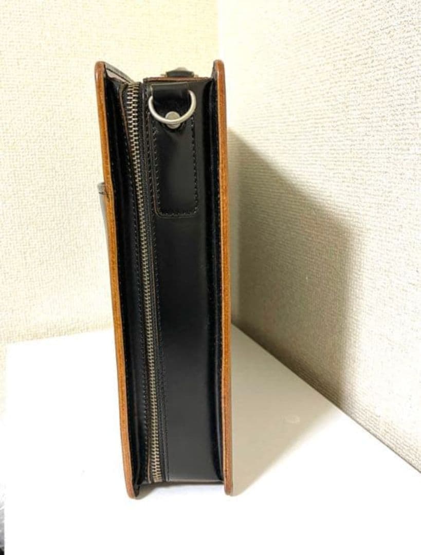 美品 青木鞄 コンプレックスガーデンズ 枯淡 ビジネス ブリーフケース Lサイズ