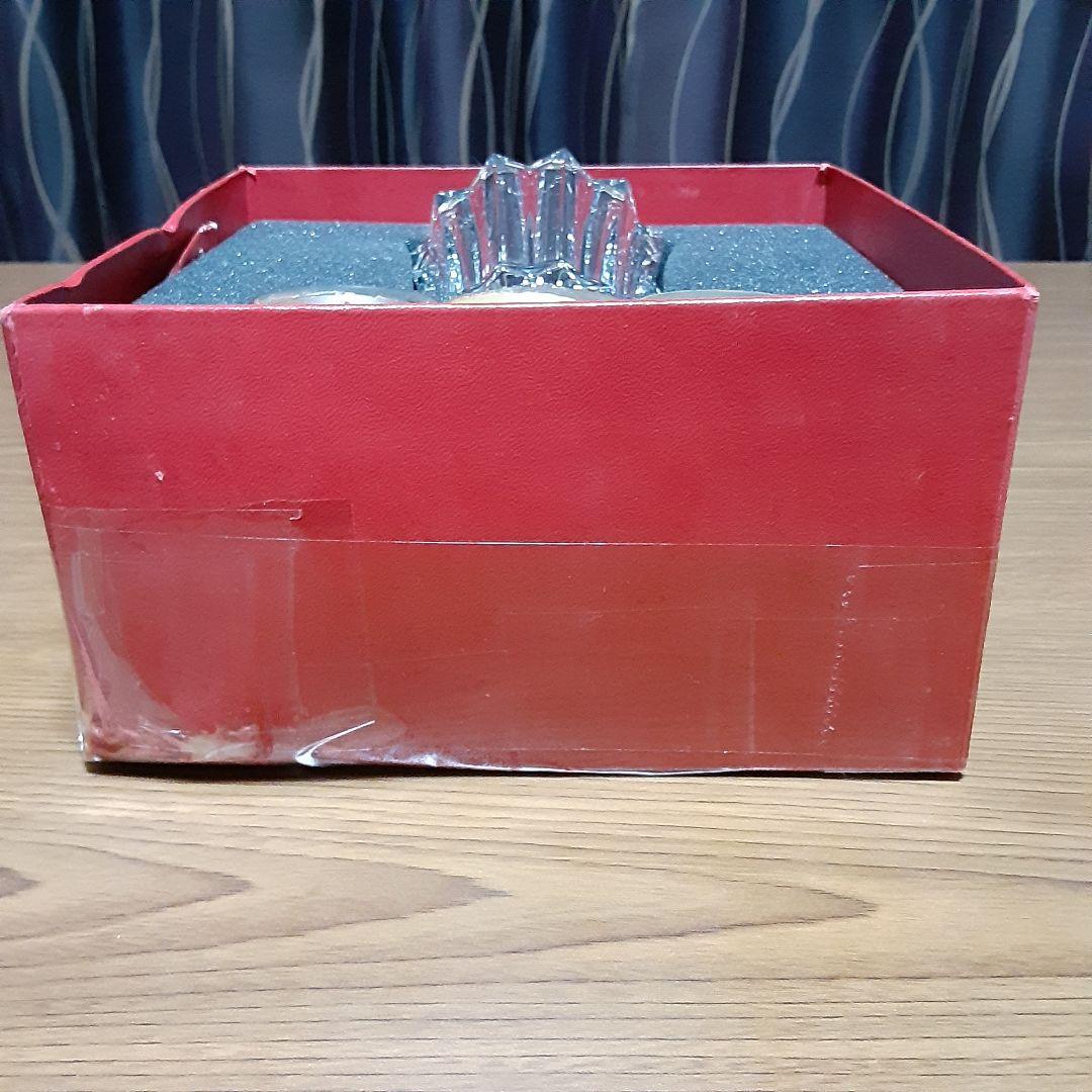 完全未使用品　希少　バカラ　キャンドルホルダー　箱に難ありますが中身は新品です