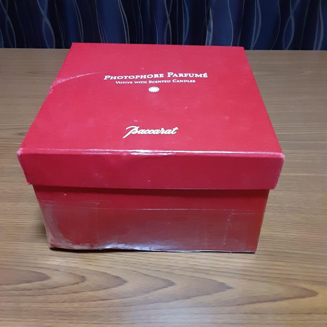 完全未使用品　希少　バカラ　キャンドルホルダー　箱に難ありますが中身は新品です