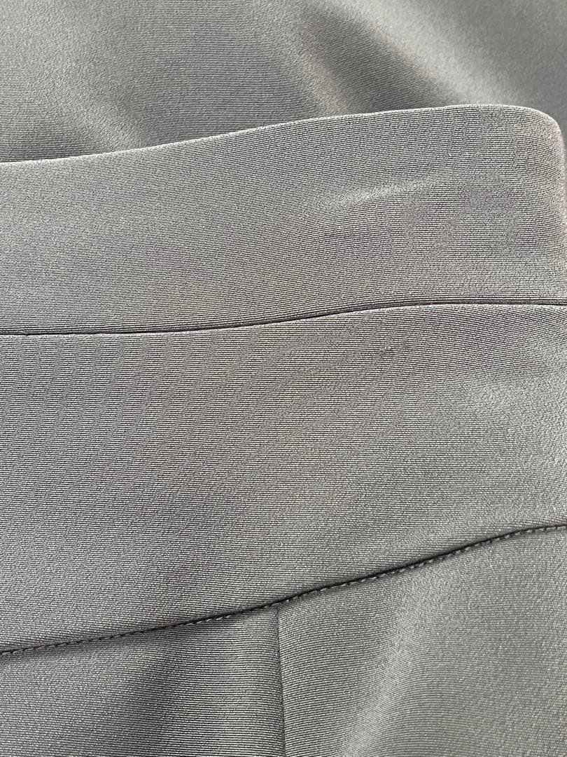 FOXEY ニューヨーク スカート エナメルベルド付き38 グレー