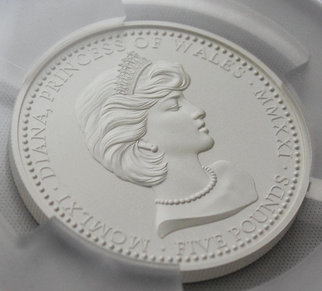 2021年 アセンション島 ダイアナ妃生誕60周年記念 銀貨 PCGS PR70
